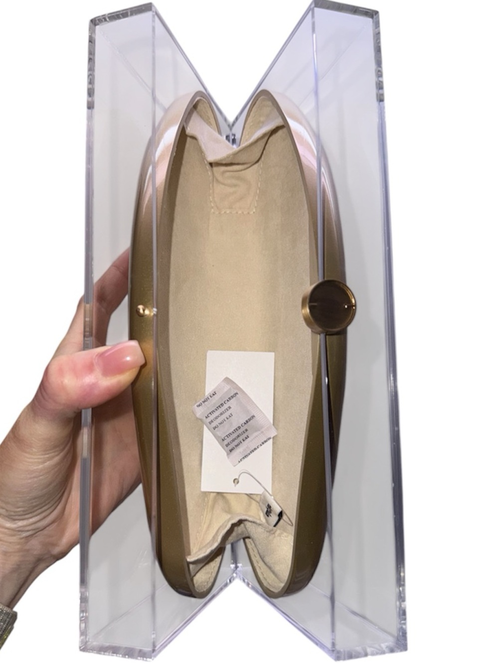 CULT GAIA  Annika Clear Acrylic Clutch Bag - Picture 6 of 10